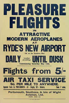 Images Dated 24th May 2012: Pleasure Flights Poster