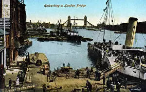 Pleasure steamer at London Bridge, London