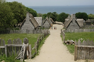 Images Dated 9th June 2008: Plimoth Plantation or Historical Museum. English village. Pl