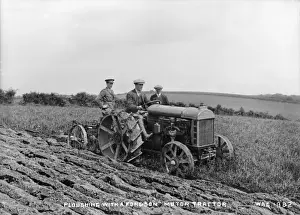 Ploughing Prints: Ploughing With a Fordson Motor Tractor