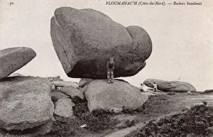 Boulder Prints: Ploumanac h, Brttany, France - the Tottering Rocks