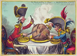 Images Dated 2nd May 2012: The Plumb-pudding in danger, or, State epicures taking un pe