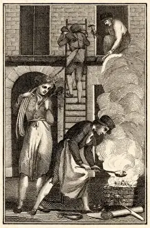 Plumber at Work, 1820S