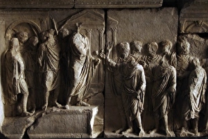 Images Dated 3rd April 2009: Plutei of Trajan. Relief. Rome. Italy