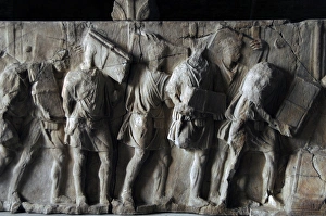 Images Dated 3rd April 2009: Plutei of Trajan. Relief. Rome. Italy