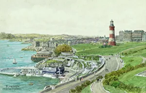 Plymouth Prints: Plymouth, Devon, viewed from the Citadel