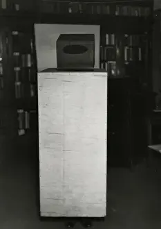 Plywood shroud and visor used to test Fred Marion