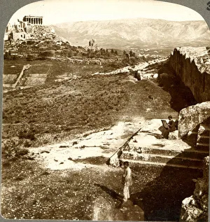 Underwood Prints: The Pnyx where Demosthenes spoke, Athens