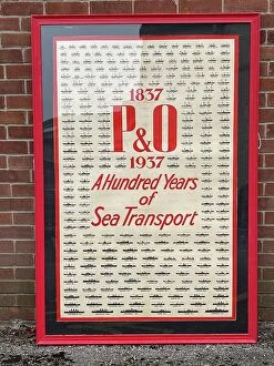 Anniversary Collection: P&O poster, A Hundred Years of Sea Transport