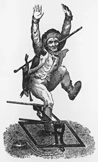 Caught Prints: Poacher caught in trap