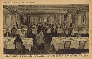 Jazz Age Club Prints: Pocccardi Restaurant, Paris