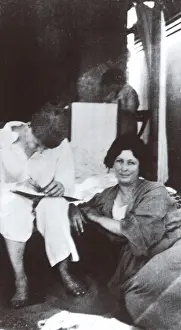 Duncan Prints: The poet Sergei Esenin and his wife the dancer Isadora Dunca