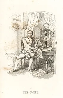 Andrews Prints: The poet and the skeleton of Death