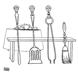 Lear Prints: A Poker, A Shovel, a Pair of Tongs and a Brush