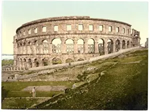 Pola Prints: Pola, the arena, Istria, Austro-Hungary