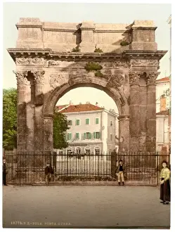 Aurea Prints: Pola, Aurea Gate, Istria, Austro-Hungary