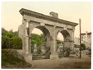 Pola Prints: Pola, Germine Gate (i. e. Porta Gemina), Istria, Austro-Hung
