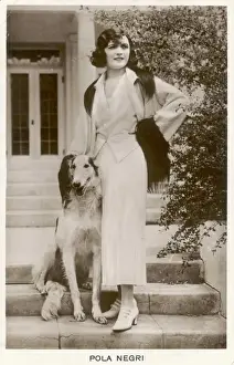 Pola Negri / Borzoi Dog