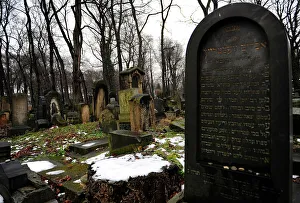 Gravestone Prints: Poland. Krakow. Jewish cemetery