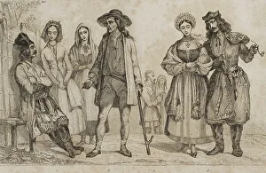 Commonwealth Prints: Poland. Mazoviens, Highlanders, Lithuanians, Cracowians