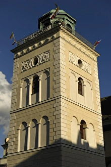 Images Dated 14th August 2013: Poland. Warsaw. Saint Annes Church. Bell tower