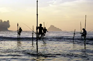 Stilt Collection: Pole fishermen, Sri Lanka - 2