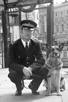 Piccadilly Collection: Police dog handler