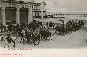 Police force, Punta Arenas, Magallanes, Chile, South America
