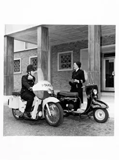 Armbands Gallery: Two police officers with motorcycles, London