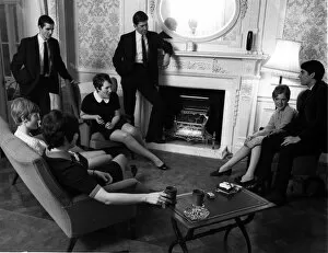Policewoman Gallery: Police officers socialising at a Section House, London