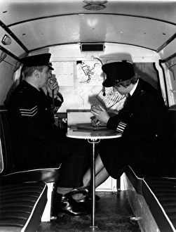 Patrol Gallery: Two police officers in SPG van, Met Police, London