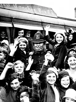 Paid Prints: Policeman and Children, West India Docks, London, 1936