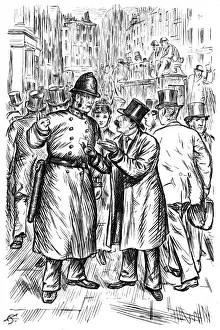 Directions Prints: Policeman giving directions