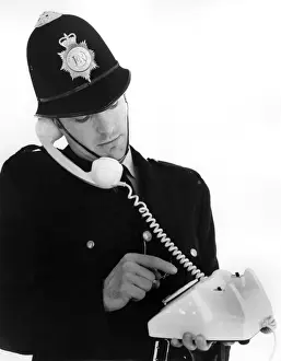 Policeman on the Phone