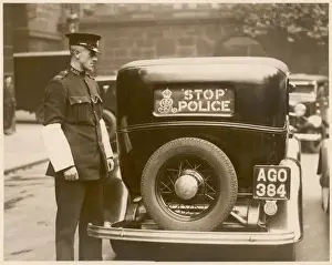 Policeman & Police Car