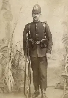 Policeman with rifle