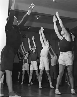Synchronised Prints: Policemen doing synchronised exercises