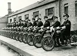 Motor Cycle Gallery: Policemen on their motor cycles