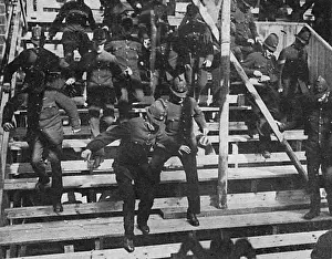 Preparations Prints: Two hundred policemen test stands before Coronation