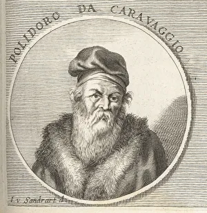 Facades Prints: Polidoro Caldara, Italian Mannerist painter, c. 1499-1543