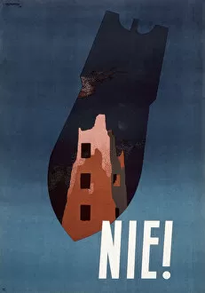 Polish Collection: Polish anti-war poster -- Nie