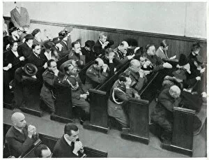 Images Dated 17th July 2019: Polish nationals praying for Poland in church, Sept 1939