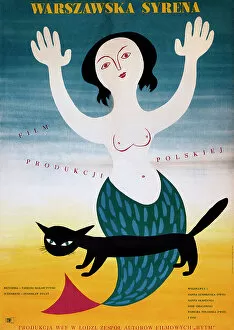 Poland Collection: Polish poster for a film, The Warsaw Mermaid