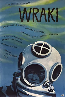 Polish poster for a film, Wraki (Wrecks)