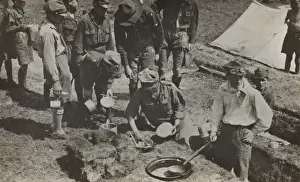 Polish Scouts cooking