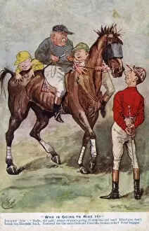 Furniss Gallery: Political cartoon - Joseph Chamberlain as jockey