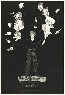 Political cartoon on Labours false growths