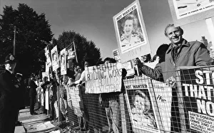 Policy Collection: Political demonstration against Margaret Thatcher