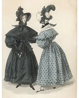 Pelerine Prints: Polka Dot Frock 1832