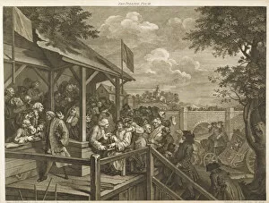 1752 Collection: The Polling, Voting at an election by William Hogarth